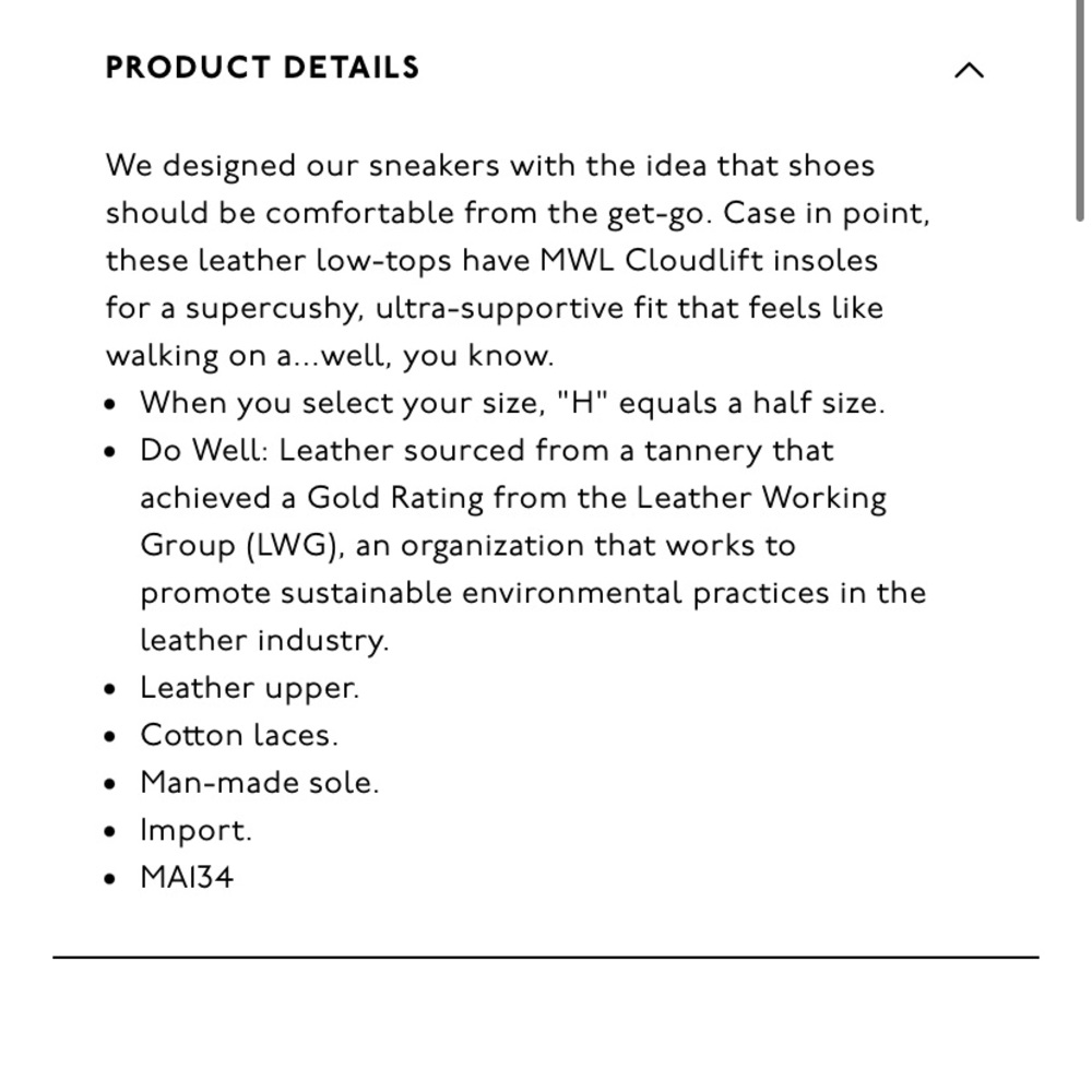 Madewell Sidewalk Low Top Sneakers in Leather - Picture 8 of 16
